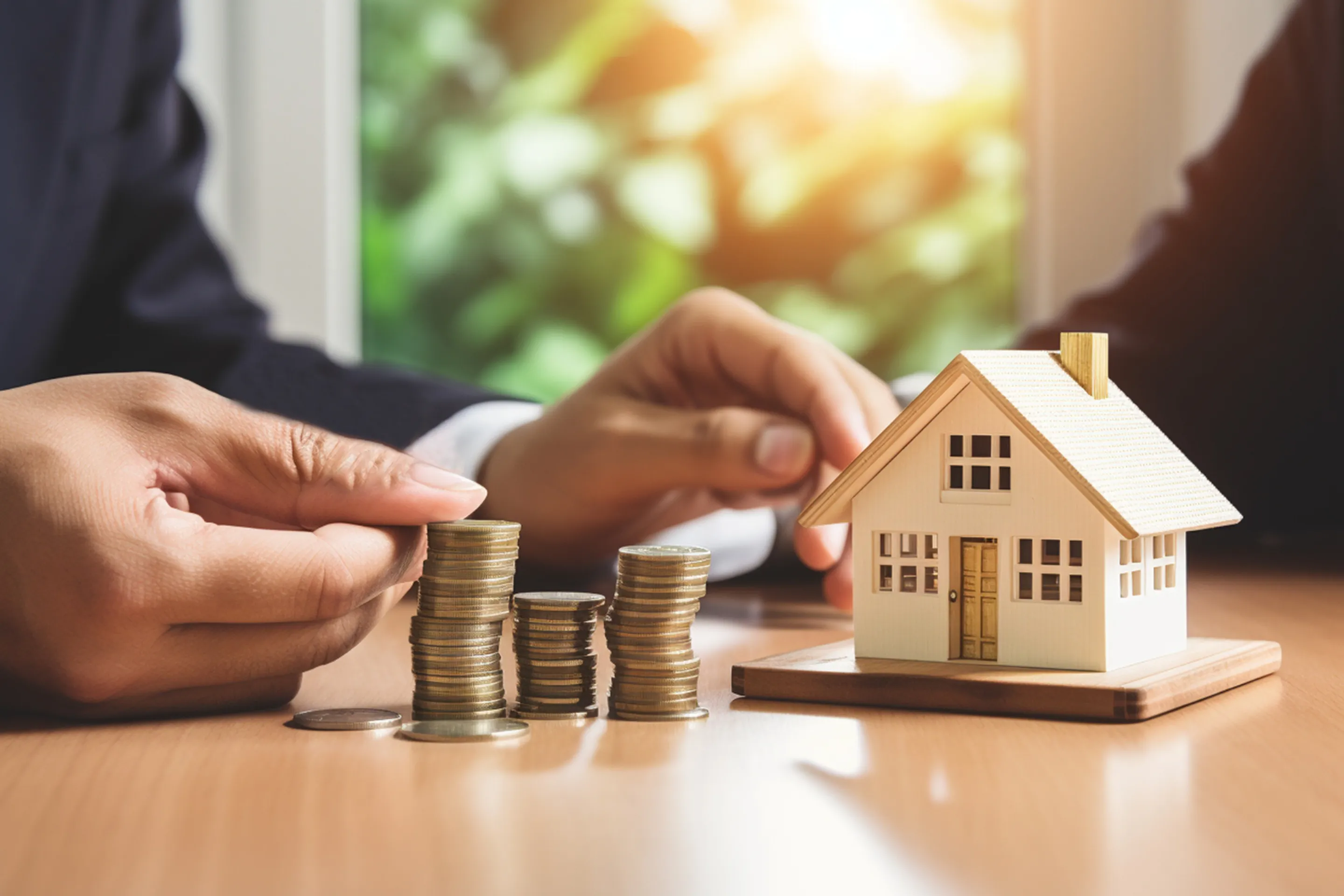Journey section: happy family celebrating new home purchase