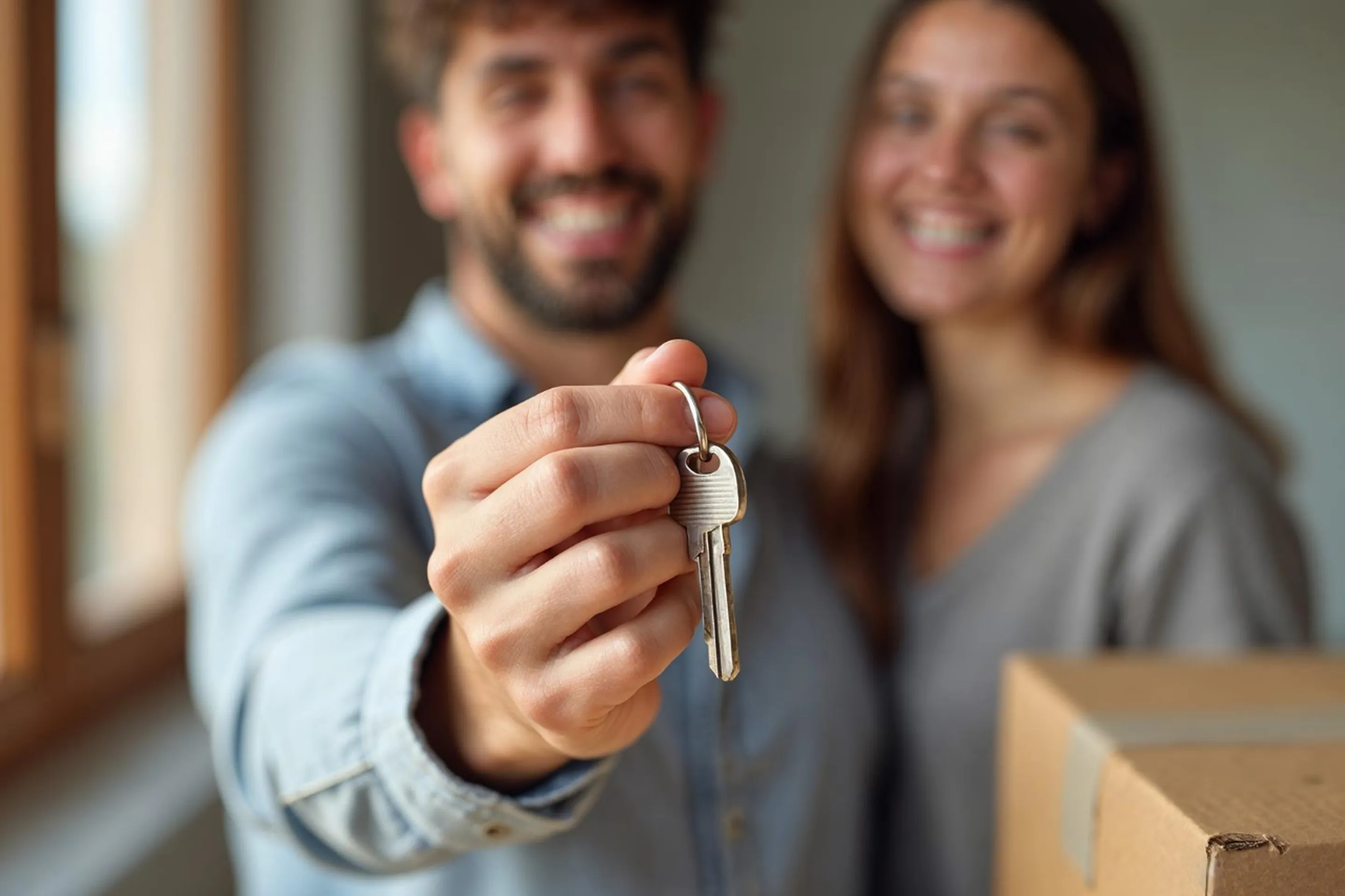 Journey section: advisor and client inspecting new house